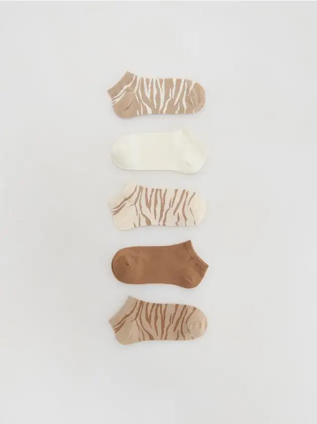 Calzini corti 5 pack Colore beige