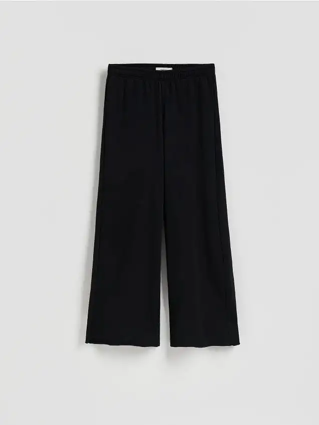 Pantaloni della tuta con gamba larga Colore nero