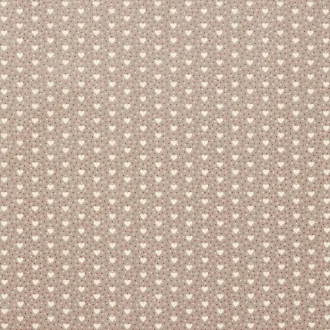 Tessuto cotone rivestito flessibile e opaco mini-cuore