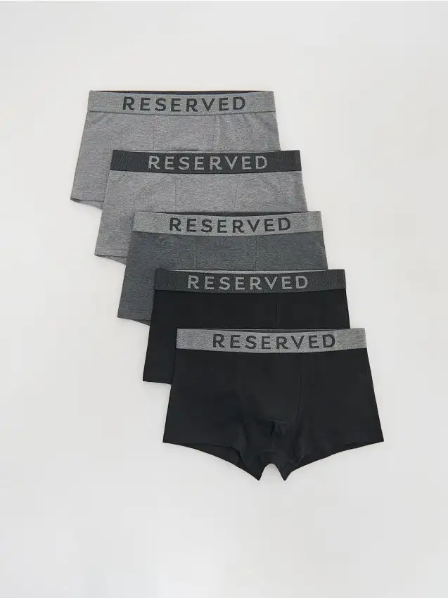 Confezione da 5 paia di boxer classic Colore grigio scuro