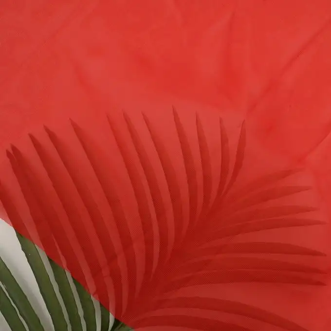 Tessuto chiffon rosso tinta unita