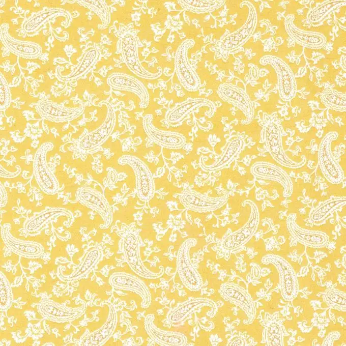 Tessuto popeline cotone cashmere senape