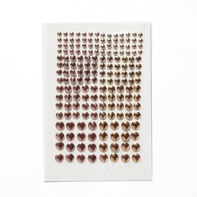 Rond en métal thermocollant cuivre