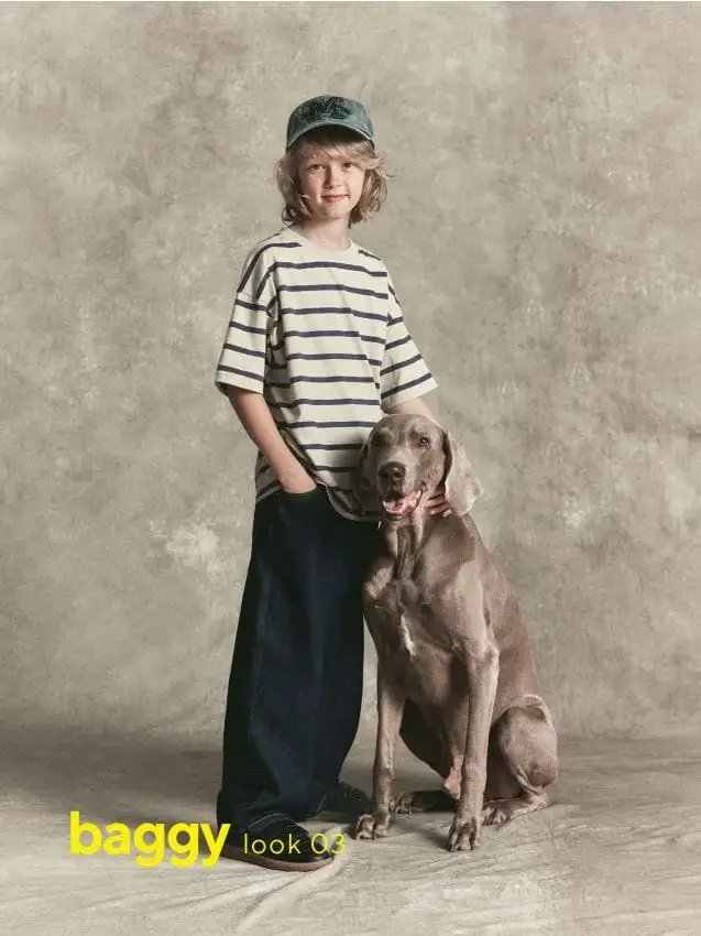 Jeans baggy Colore blu scuro