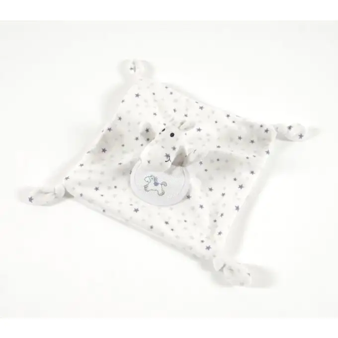 Cavallo doudou da ricamare grigio