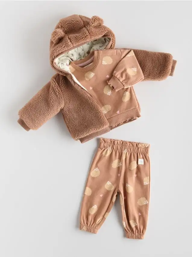 Completo con fantasia Colore caffè