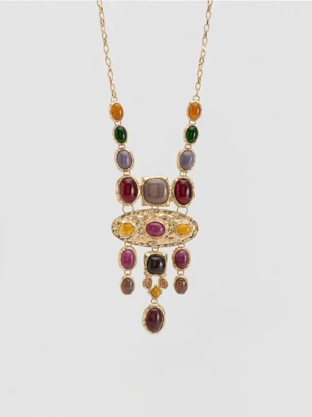 Collana con pendenti Colore multicolore