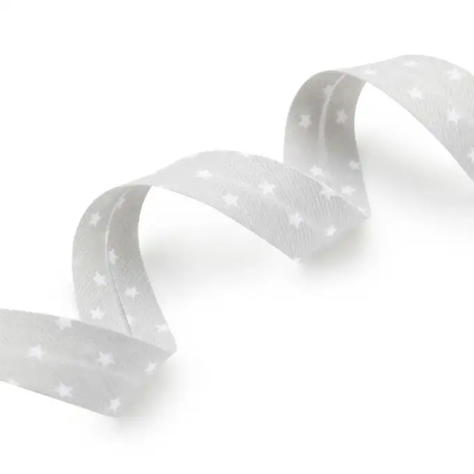 Nastro grigio stelle bianche