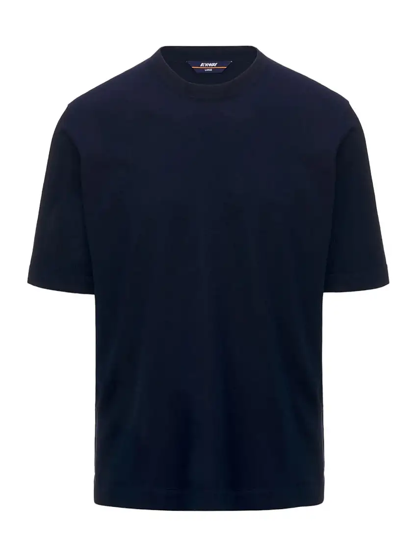 K-WAY Men's T-Shirt and Polo Combe K4126SW K89 Blue