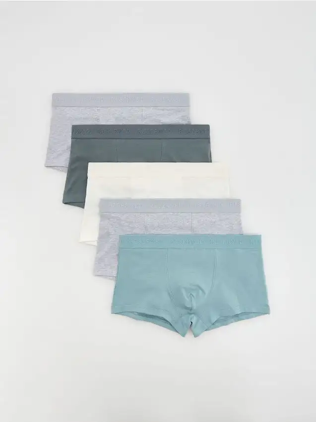 Confezione da 5 paia di boxer classic Colore grigio chiaro