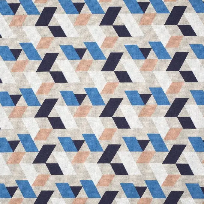 Tessuto cotone spesso geometrico