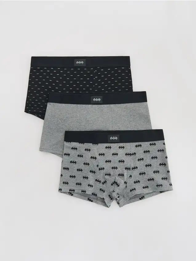 3 boxer BATMAN Colore grigio scuro