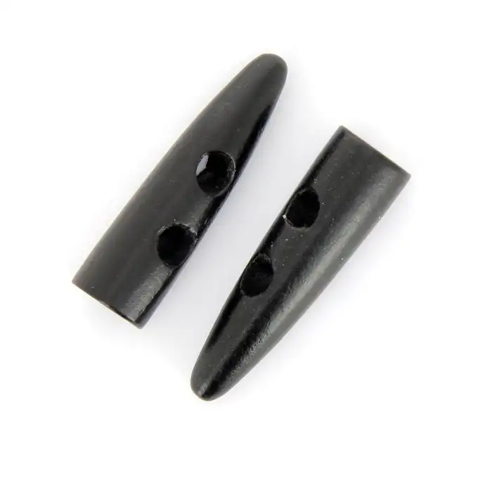 bottoni duffle-coat nero 50mm