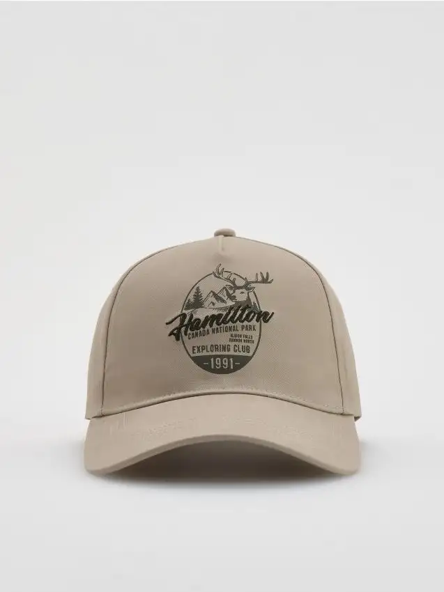 Cappello da baseball con ricamo Colore beige