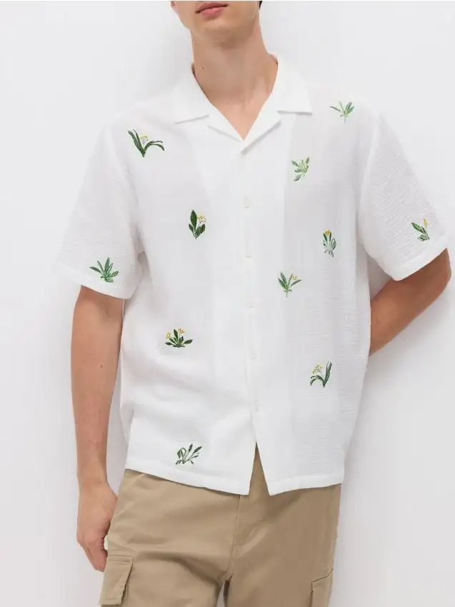 Camicia comfort fit Colore panna