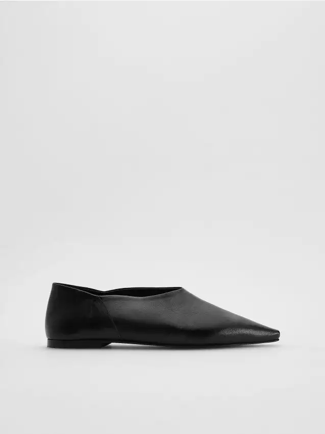 Ballerine in pelle Colore nero