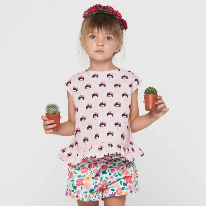 blusa patron e shorts bambino katia l8