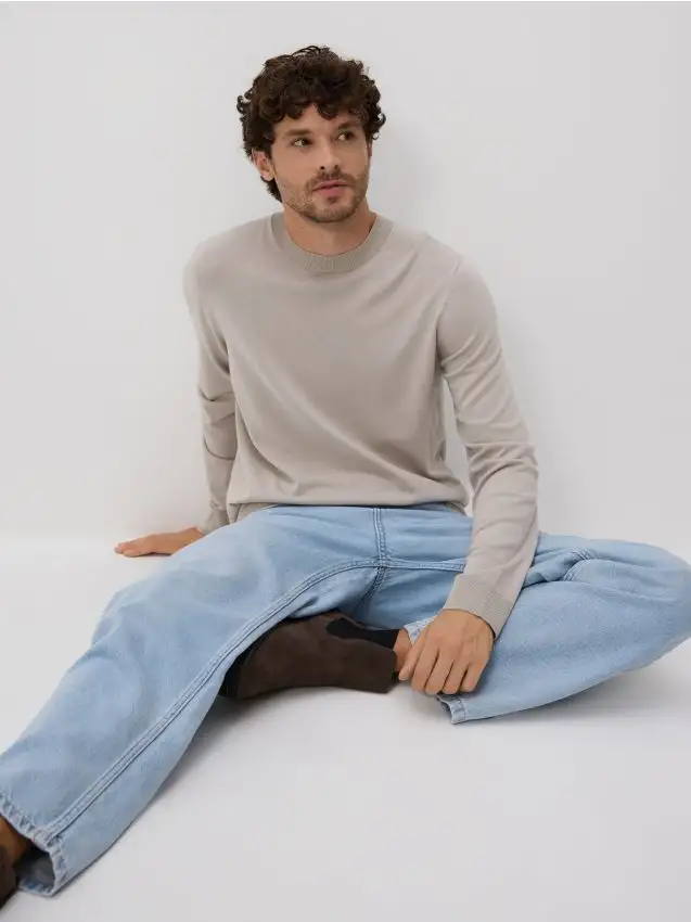 Maglione in viscosa Colore beige