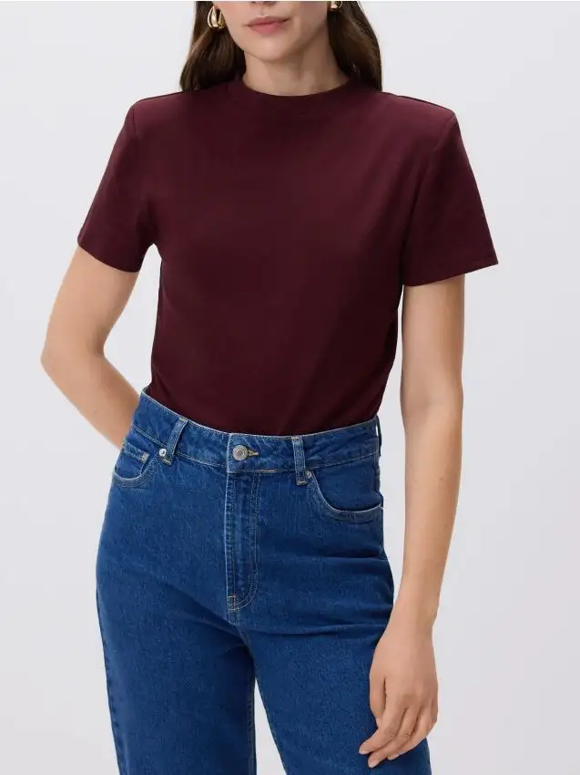 Body in misto cotone Colore bordeaux