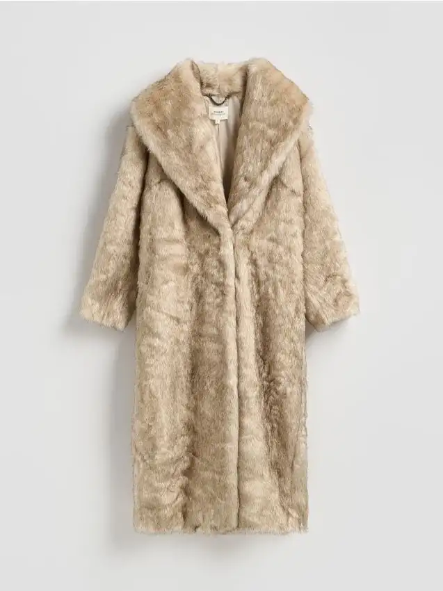 Cappotto in similpelliccia Colore multicolore