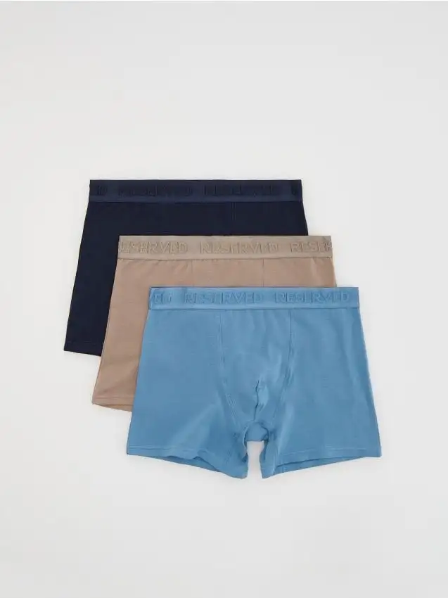 Confezione da 3 paia di boxer long Colore blu