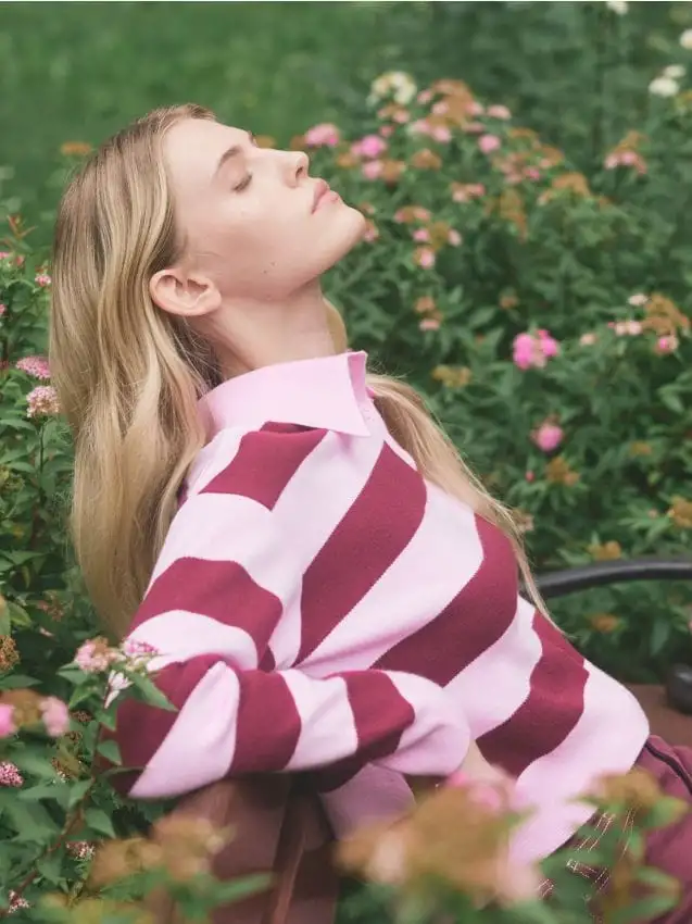 Maglia polo con viscosa Colore maroon