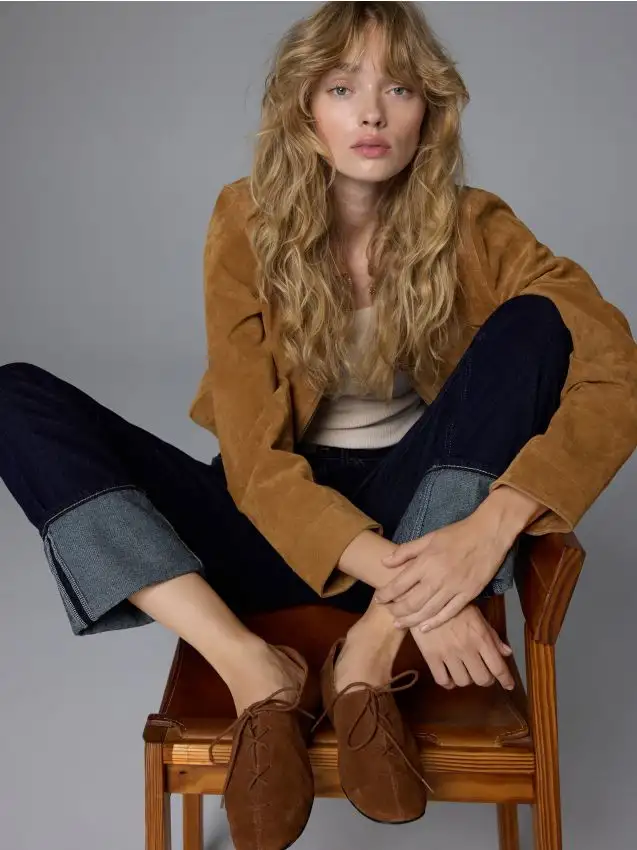 LADIES` LOAFER SHOES Colore marrone dorato