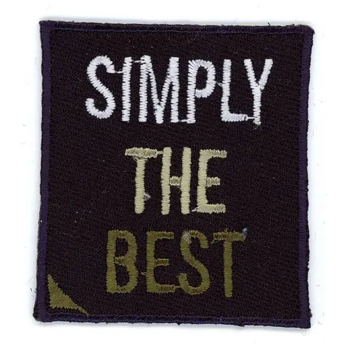 Scudetto quadrato Simply the best