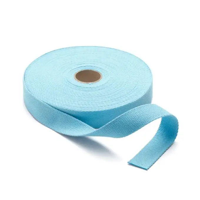 Cinturino cotone 30mm per borsa turchese