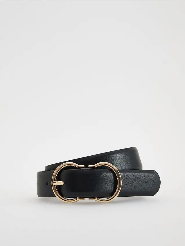 Cintura in ecopelle Colore nero