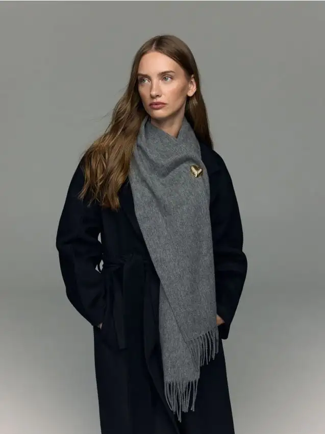 Scarf Colore grigio scuro