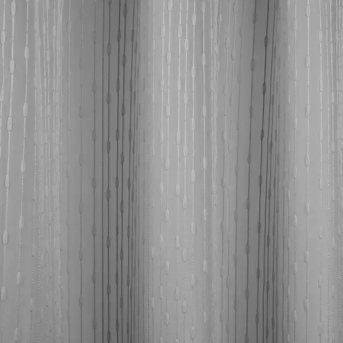 Tessuto velo grigio chiaro ricamato linee