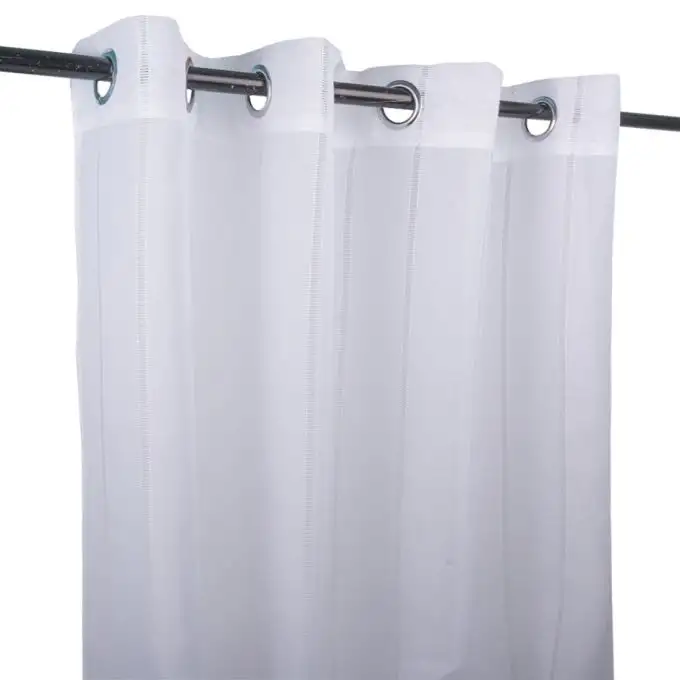 Voile bianco effetto lino