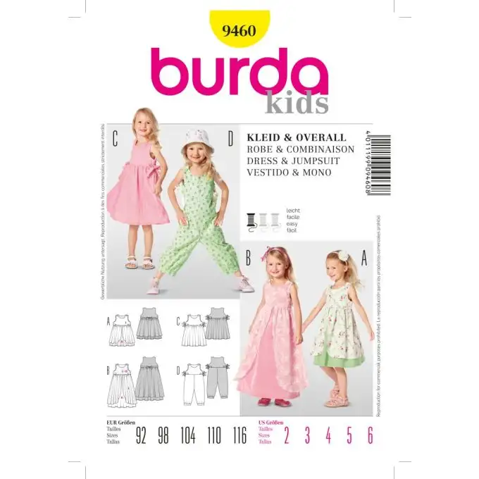 Vestito e tuta bambino - Burda n°9460
