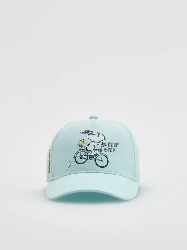 Cappellino con visiera Snoopy Colore blu pallido