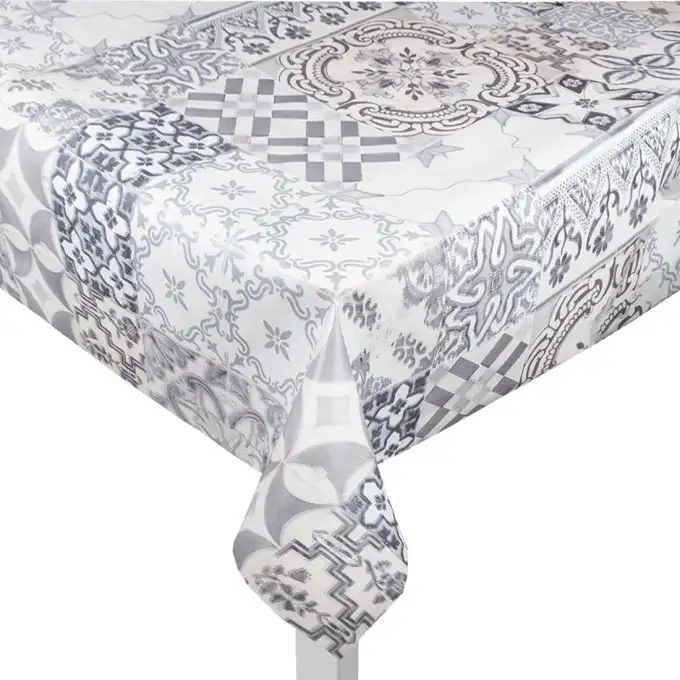 Tovaglia cerata piastrelle cemento grigio