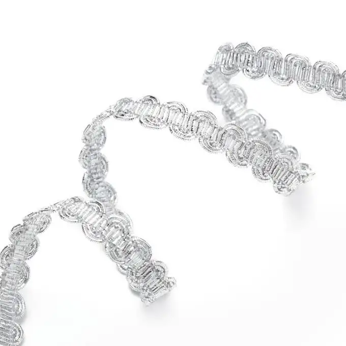 Gallone argentato 10 mm