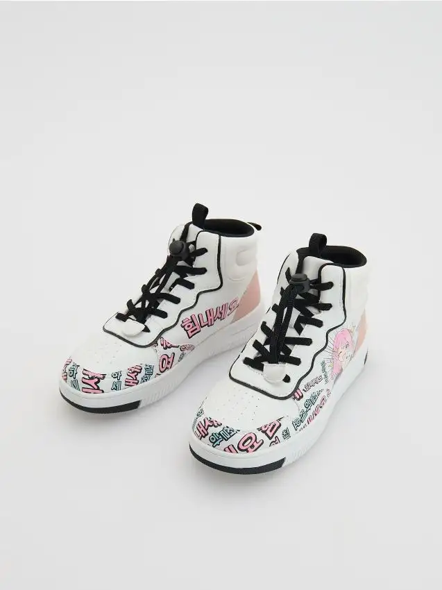 Sneakers alla caviglia Colore panna