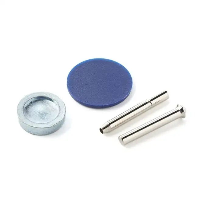 Attrezzatura per applicazione bottoni a pressione jeans