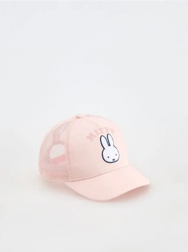 Cappellino Miffy Colore rosa pastello