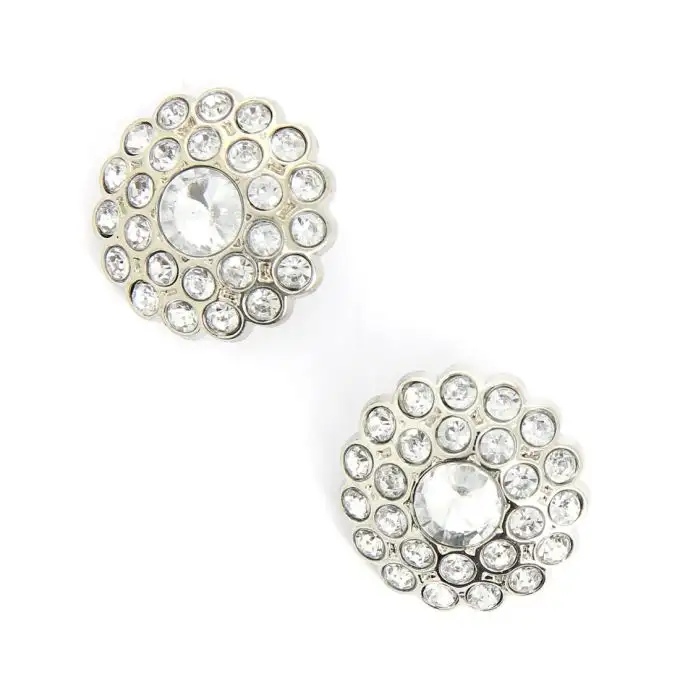 bottoni fiori diamante a coda 30 mm