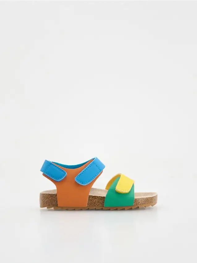 Sandali multicolori con chiusura in velcro Colore multicolore