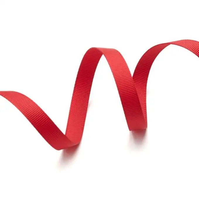 Nastro gros grain rosso 9mm