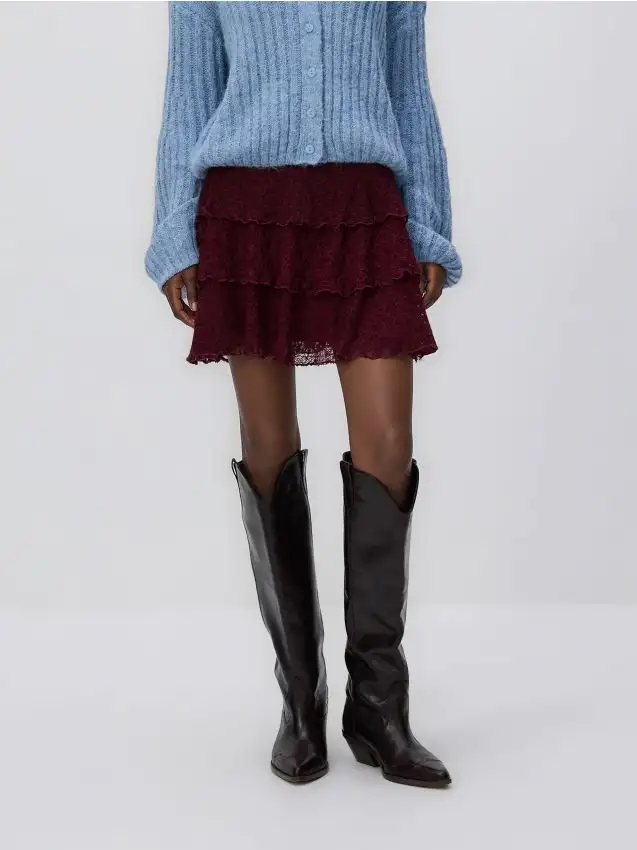 LADIES` SKIRT Colore viola scuro