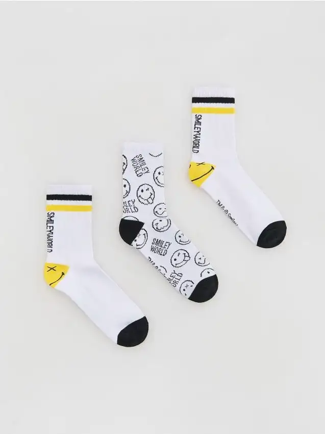 Calzini SmileyWorld® 3 pack Colore bianco