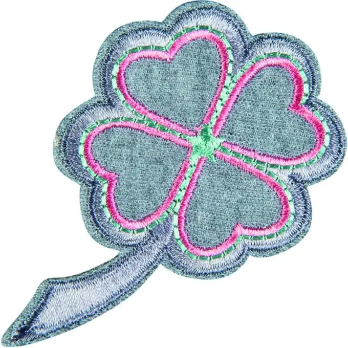 Targhetta trifoglio grigio