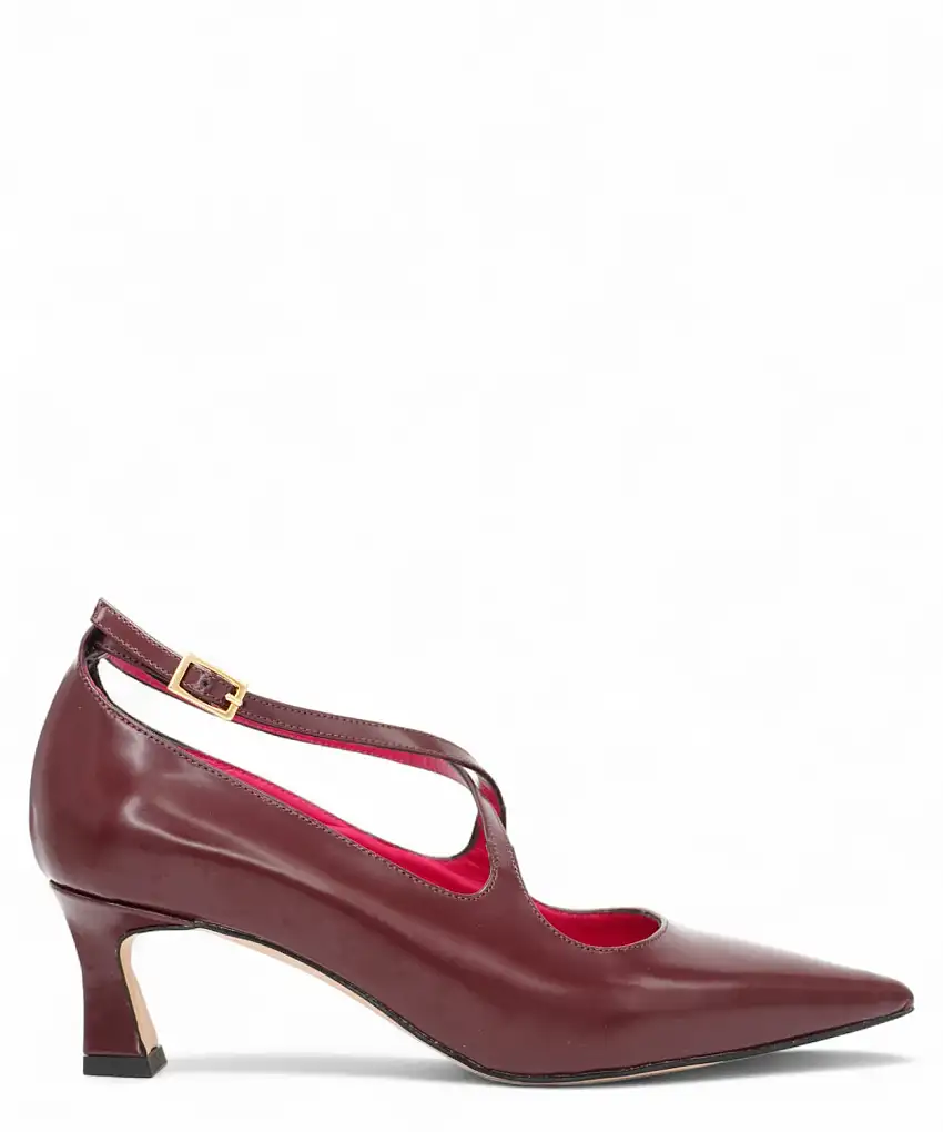 Décolleté Bordeaux Donna Tacco 5cm Eleganti