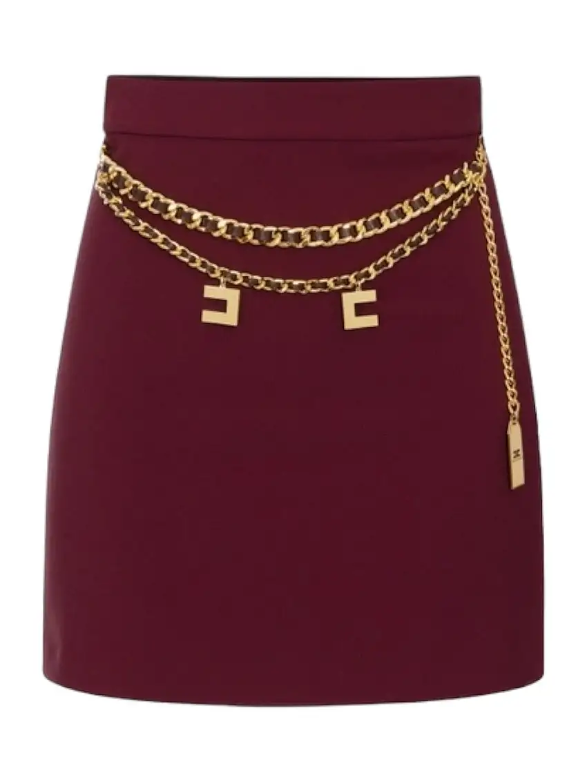 ELISABETTA FRANCHI Women's Skirt GOT3646E2 CG3 Red