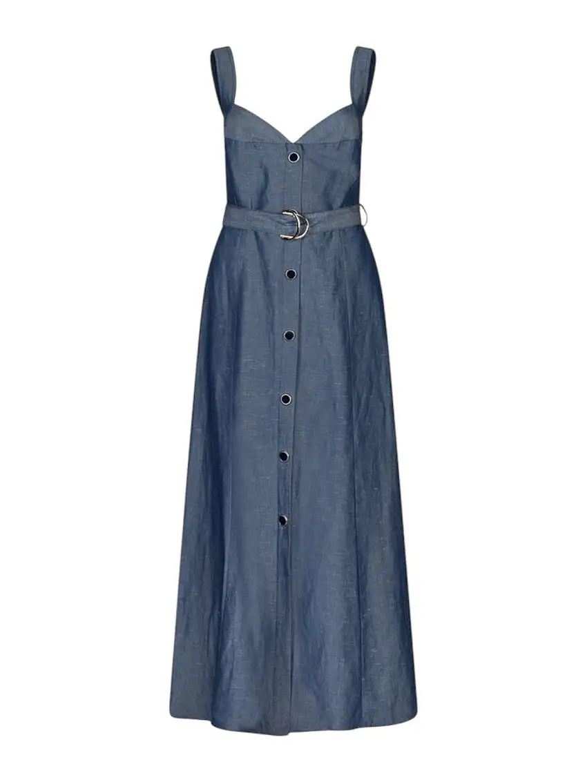 LIU JO WHITE Women's Dress WA5312T4818 09481 Blue