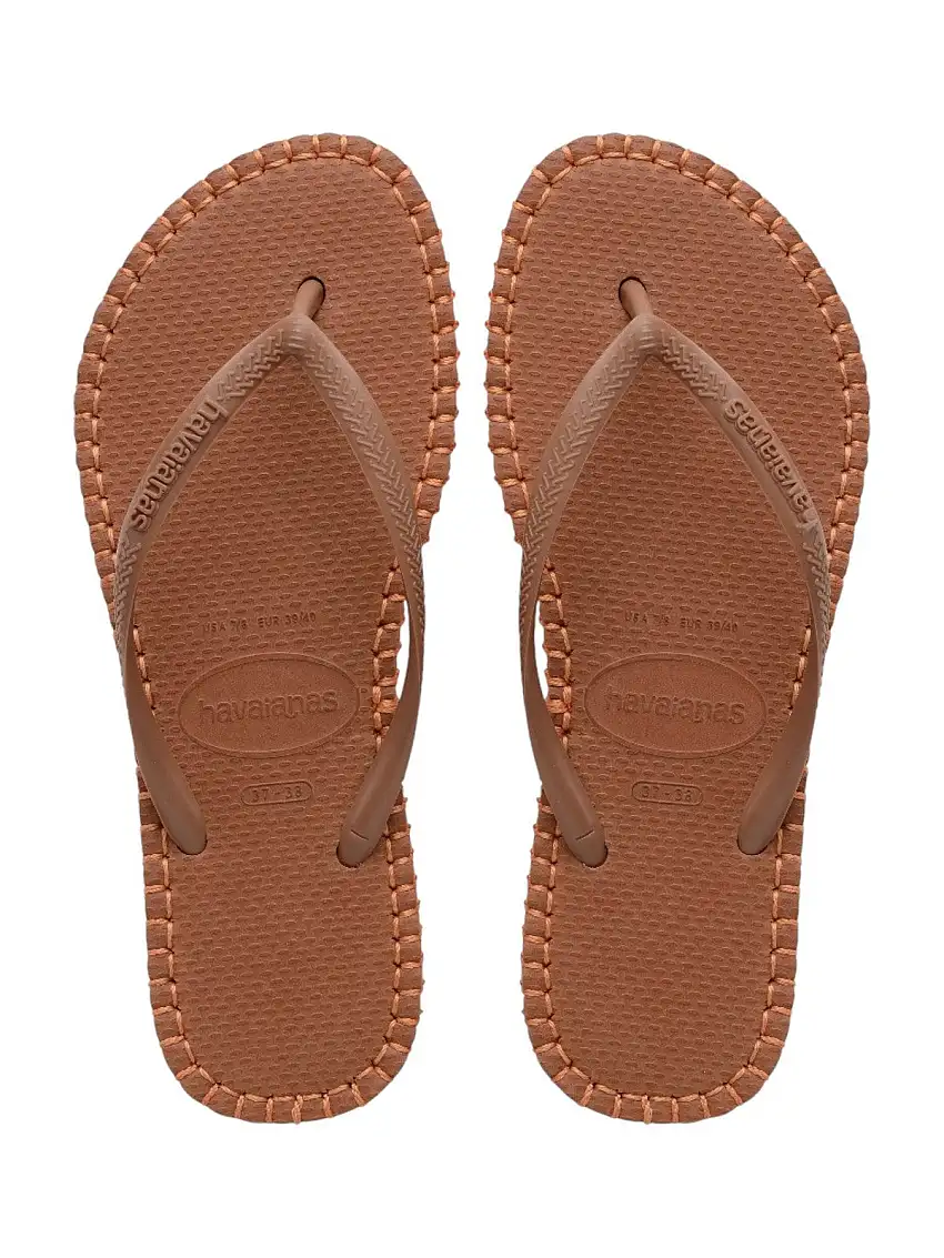 HAVAIANAS Women's Flip Flops Hav. Slim flatform loop 4149928.1976 Red